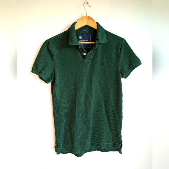 American Eagle Outfitters Forrest‎ Green Polo size Extra Small Y2K 2000's - Picture 1 of 3